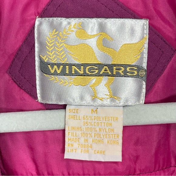 WINGARS Pink Purple Puffer Jacket Size M - Picture 12 of 13